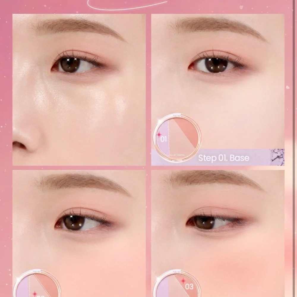 AMTS NEW Aurora Blusher Pink Clear Blush NaturalCovers Pores Korean Beauty
